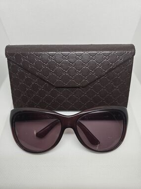 Gucci GG 3711/S Sunglasses – Burgundy Oxblood w/ Horsebit Detail – Read